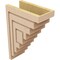 Ekena Millwork 6"W x 12"D x 18"H Classic Landon Rough Cedar Woodgrain TimberThane Corbel, Primed Tan CORUR06X12X18LANRCPR - alternate 2